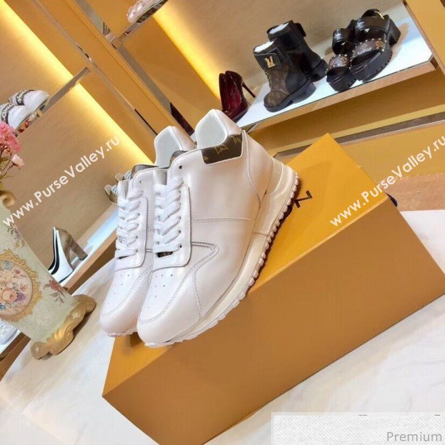 Louis Vuitton Run Away Sneaker in Silk Calfskin White/Monogram 2019 (SIYA-9030835)