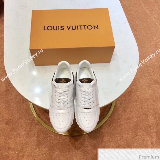 Louis Vuitton Run Away Sneaker in Silk Calfskin White/Monogram 2019 (SIYA-9030835)