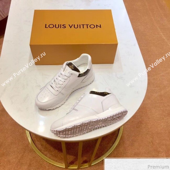 Louis Vuitton Run Away Sneaker in Silk Calfskin White/Monogram 2019 (SIYA-9030835)