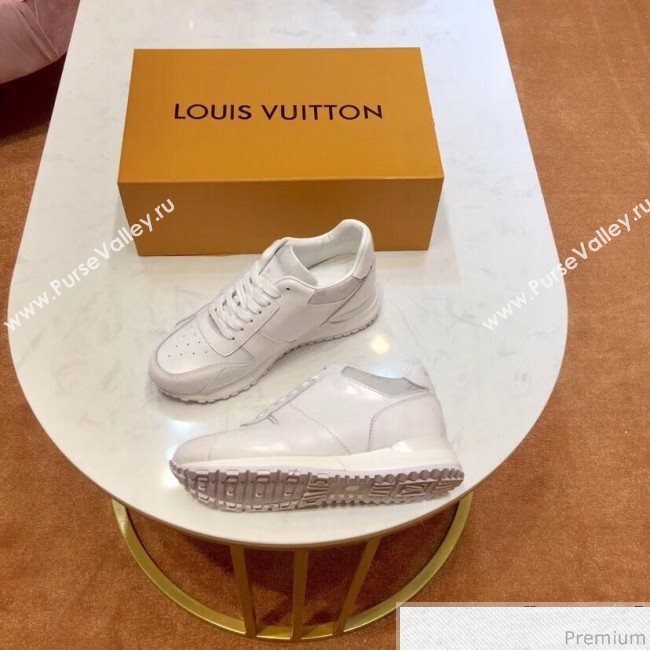 Louis Vuitton Run Away Sneaker in White Silk Calfskin 2019 (SIYA-9030836)