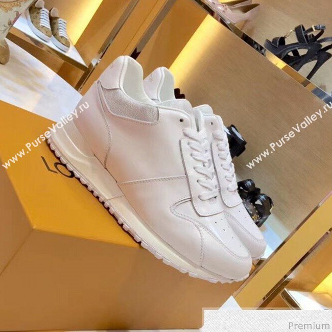 Louis Vuitton Run Away Sneaker in White Silk Calfskin 2019 (SIYA-9030836)