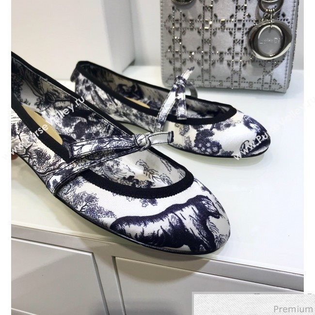 Dior Toile de Jouy Print Silk Ballet Blue 2019 (JINC-9032845)