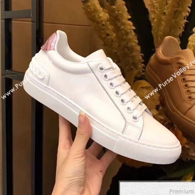 Givenchy White Calfskin Sneaker with Pink Tail 2018 (AQ-9032851)