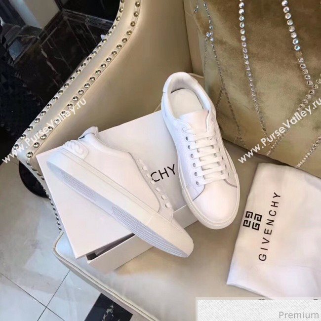 Givenchy White Calfskin Sneaker with White Tail 2018 (AQ-9032852)