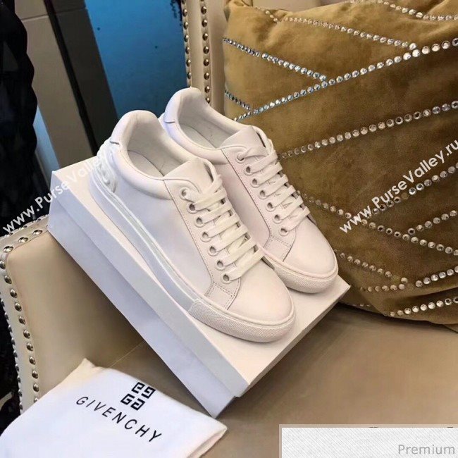 Givenchy White Calfskin Sneaker with White Tail 2018 (AQ-9032852)