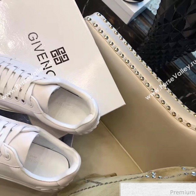 Givenchy White Calfskin Sneaker with White Tail 2018 (AQ-9032852)