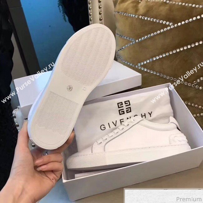 Givenchy White Calfskin Sneaker with White Tail 2018 (AQ-9032852)