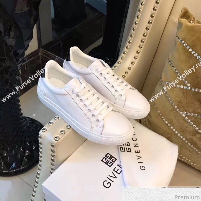 Givenchy White Calfskin Sneaker with Black Tail 2018 (AQ-9032853)
