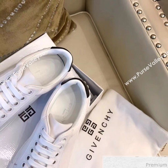 Givenchy White Calfskin Sneaker with Black Tail 2018 (AQ-9032853)