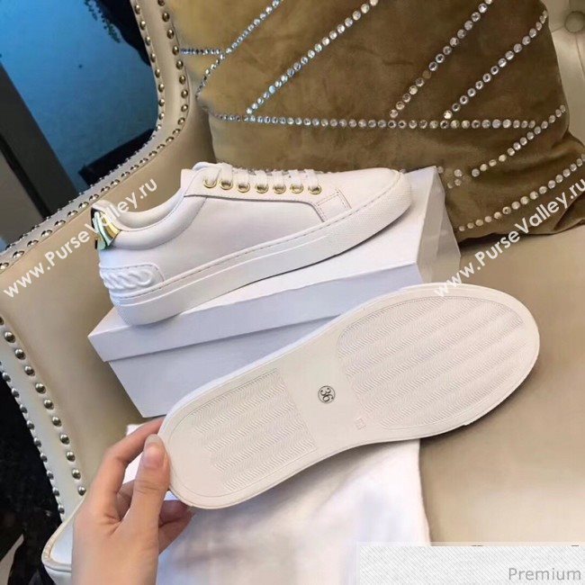 Givenchy White Calfskin Sneaker with Gold Tail 2018 (AQ-9032854)