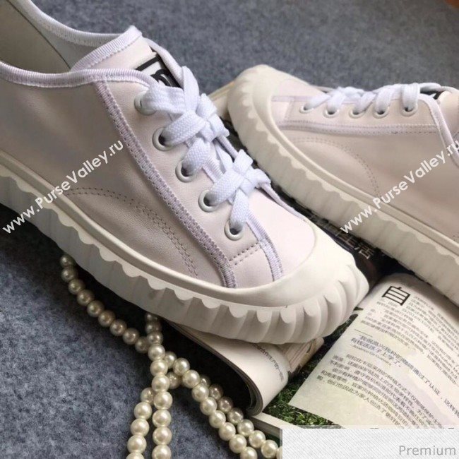Chanel Bloom Sole Calfskin Sneakers White 2019 (HZJ-9032868)