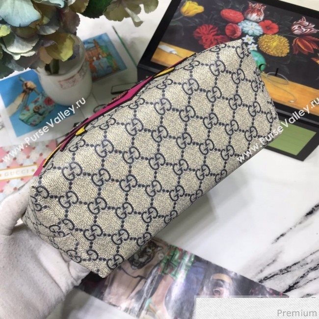 Gucci Childrens GG Crab Tote 550758 Beige/Blue/Yellow/Pink 2019 (JM-9040140)