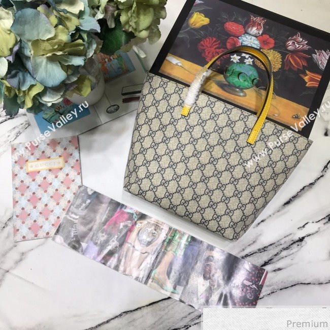 Gucci Childrens GG Crab Tote 550758 Beige/Blue/Yellow/Pink 2019 (JM-9040140)