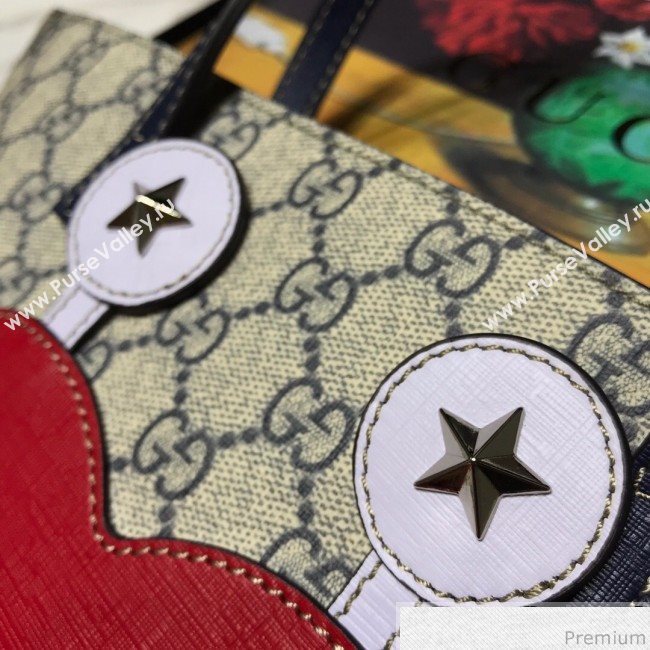 Gucci Childrens GG Crab Tote 550758 Beige/Blue/Red 2019 (JM-9040139)