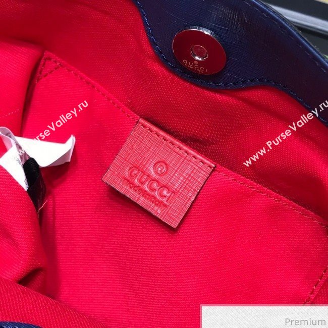 Gucci Childrens GG Crab Tote 550758 Beige/Blue/Red 2019 (JM-9040139)