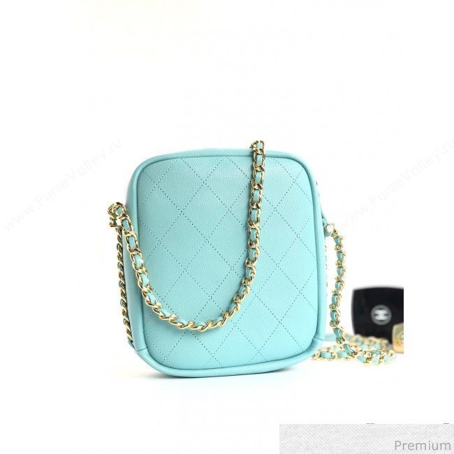 Chanel Lambskin Camera Case AS0139 Light Blue 2019 (YD-9040304)