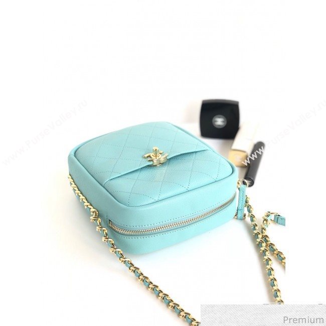 Chanel Lambskin Camera Case AS0139 Light Blue 2019 (YD-9040304)