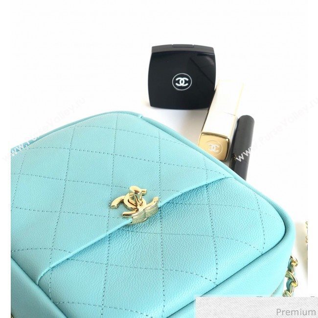 Chanel Lambskin Camera Case AS0139 Light Blue 2019 (YD-9040304)