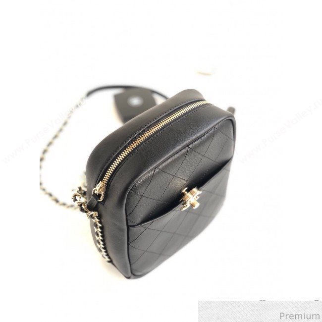 Chanel Lambskin Camera Case AS0139 Black 2019 (YD-9040305)