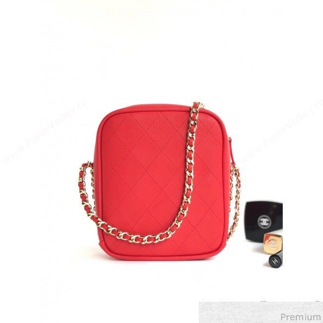 Chanel Lambskin Camera Case AS0139 Red 2019 (YD-9040306)