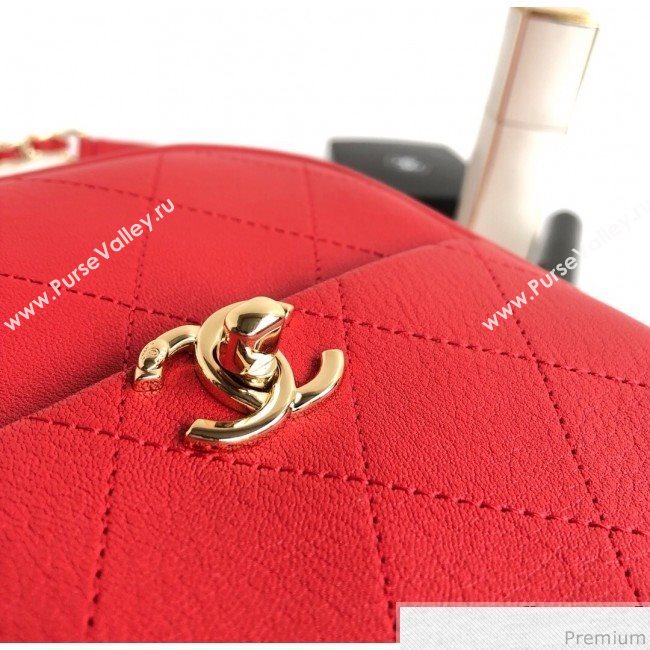 Chanel Lambskin Camera Case AS0139 Red 2019 (YD-9040306)