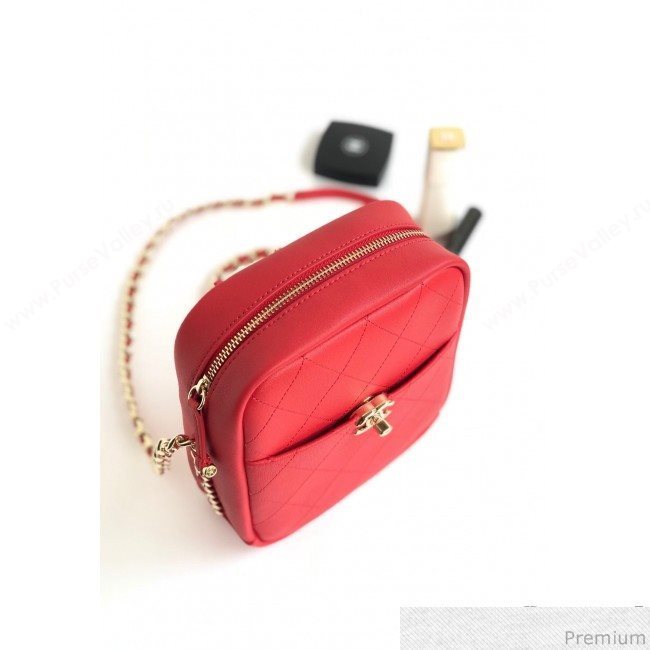 Chanel Lambskin Camera Case AS0139 Red 2019 (YD-9040306)