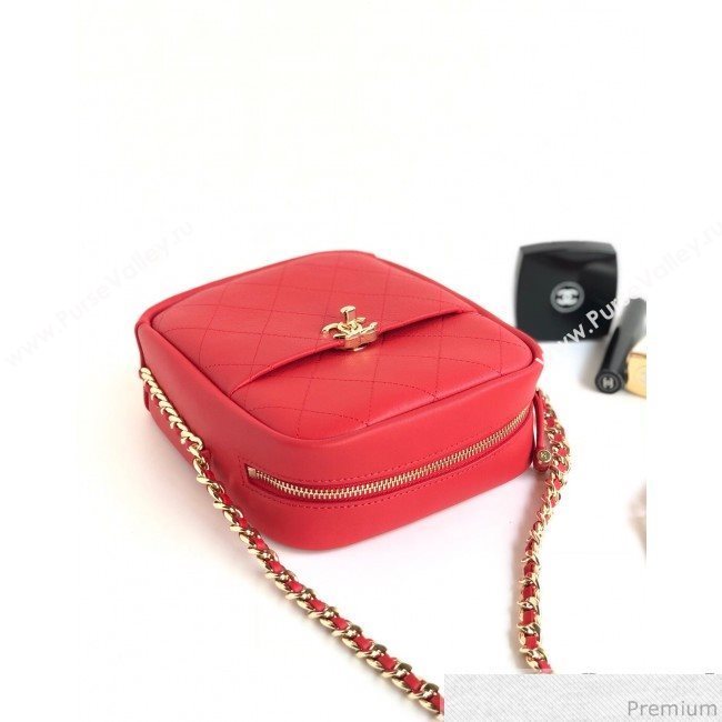 Chanel Lambskin Camera Case AS0139 Red 2019 (YD-9040306)