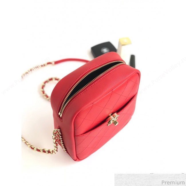 Chanel Lambskin Camera Case AS0139 Red 2019 (YD-9040306)