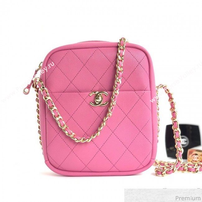 Chanel Lambskin Camera Case AS0139 Pink 2019 (YD-9040307)