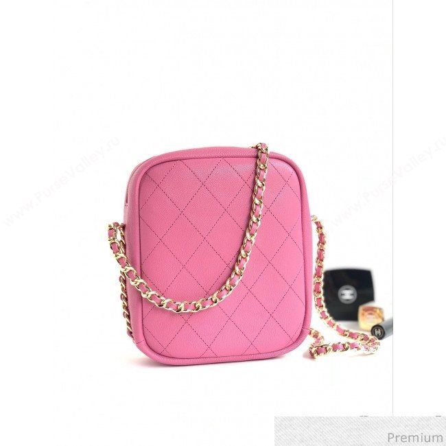 Chanel Lambskin Camera Case AS0139 Pink 2019 (YD-9040307)