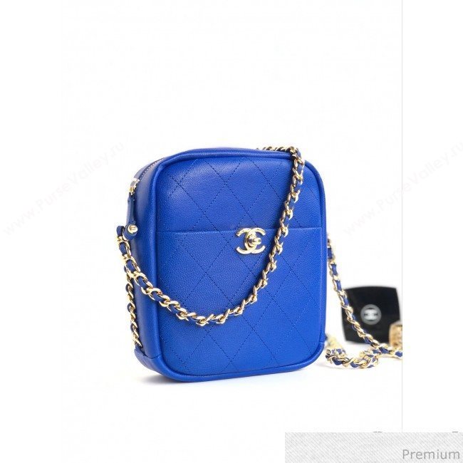 Chanel Lambskin Camera Case AS0139 Royal Blue 2019 (YD-9040308)