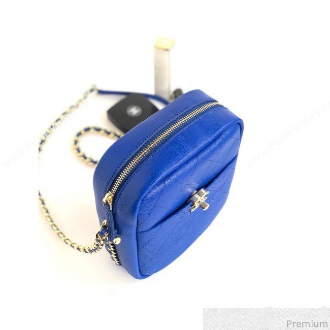 Chanel Lambskin Camera Case AS0139 Royal Blue 2019 (YD-9040308)