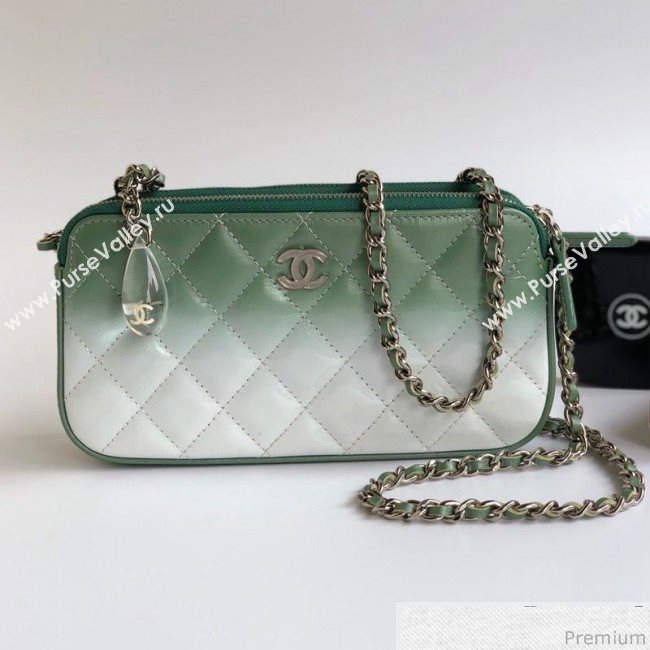 Chanel Gradual Clutch with Chain Green 2019 (YD-9040309)