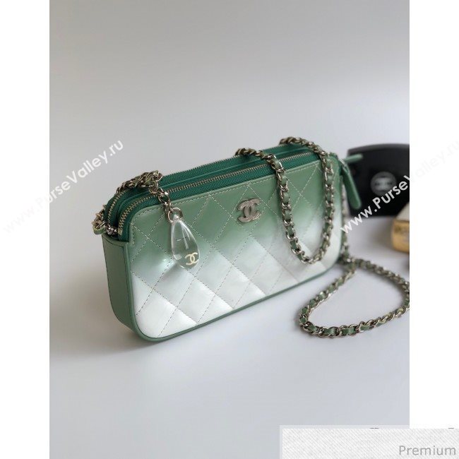 Chanel Gradual Clutch with Chain Green 2019 (YD-9040309)