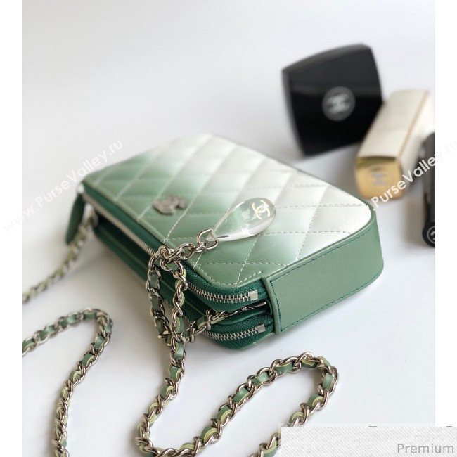 Chanel Gradual Clutch with Chain Green 2019 (YD-9040309)