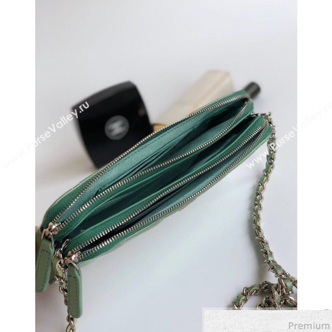 Chanel Gradual Clutch with Chain Green 2019 (YD-9040309)