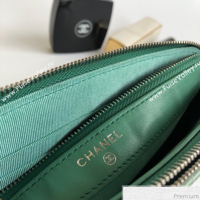 Chanel Gradual Clutch with Chain Green 2019 (YD-9040309)