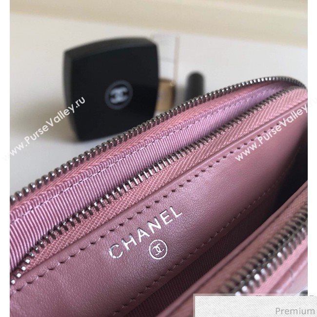 Chanel Gradual Clutch with Chain Pink 2019 (YD-9040310)