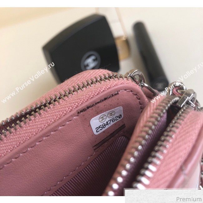 Chanel Gradual Clutch with Chain Pink 2019 (YD-9040310)