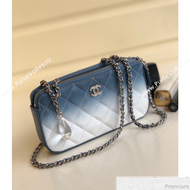 Chanel Gradual Clutch with Chain Blue 2019 (YD-9040311)