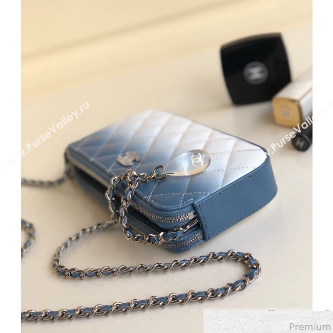 Chanel Gradual Clutch with Chain Blue 2019 (YD-9040311)