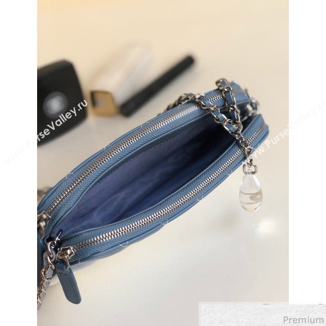 Chanel Gradual Clutch with Chain Blue 2019 (YD-9040311)