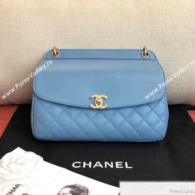 Chanel Flap Bag AS0416 Blue 2019 (KN-9040312)