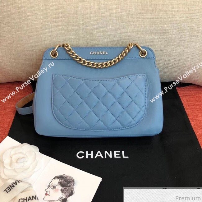 Chanel Flap Bag AS0416 Blue 2019 (KN-9040312)