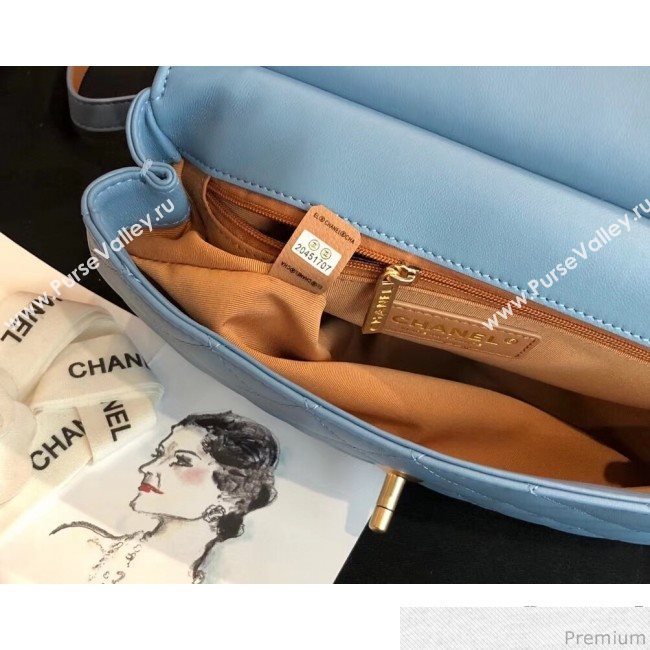 Chanel Flap Bag AS0416 Blue 2019 (KN-9040312)