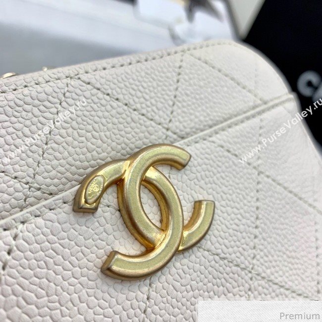 Chanel Grained Calfskin Waist Bag/Belt Bag AS0311 White 2019 (PPP-9040321)