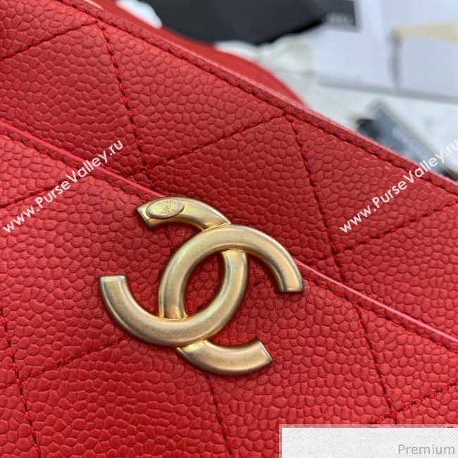 Chanel Grained Calfskin Waist Bag/Belt Bag AS0311 Red 2019 (PPP-9040323)