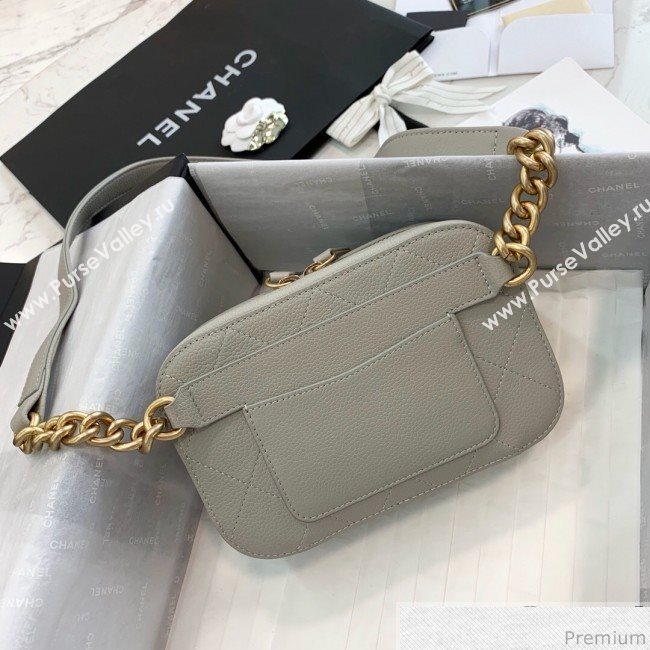 Chanel Grained Calfskin Waist Bag/Belt Bag AS0311 Gray 2019 (PPP-9040324)