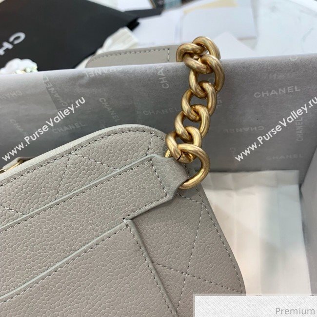 Chanel Grained Calfskin Waist Bag/Belt Bag AS0311 Gray 2019 (PPP-9040324)
