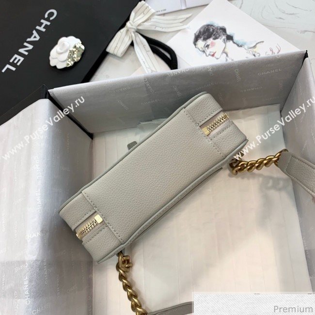 Chanel Grained Calfskin Waist Bag/Belt Bag AS0311 Gray 2019 (PPP-9040324)